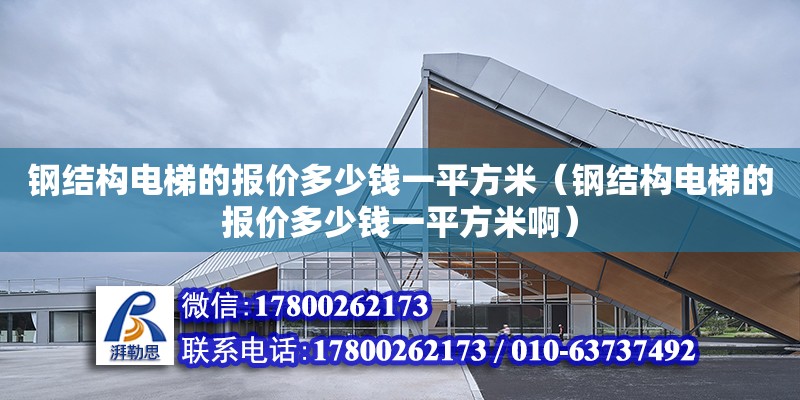 鋼結構電梯的報價多少錢一平方米（鋼結構電梯的報價多少錢一平方米啊） 鋼結構跳臺設計