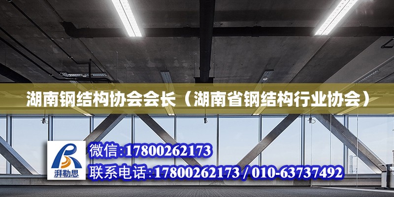 湖南鋼結(jié)構(gòu)協(xié)會(huì)會(huì)長(zhǎng)（湖南省鋼結(jié)構(gòu)行業(yè)協(xié)會(huì)）