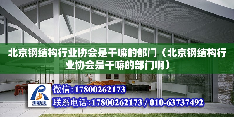 北京鋼結構行業協會是干嘛的部門（北京鋼結構行業協會是干嘛的部門啊）