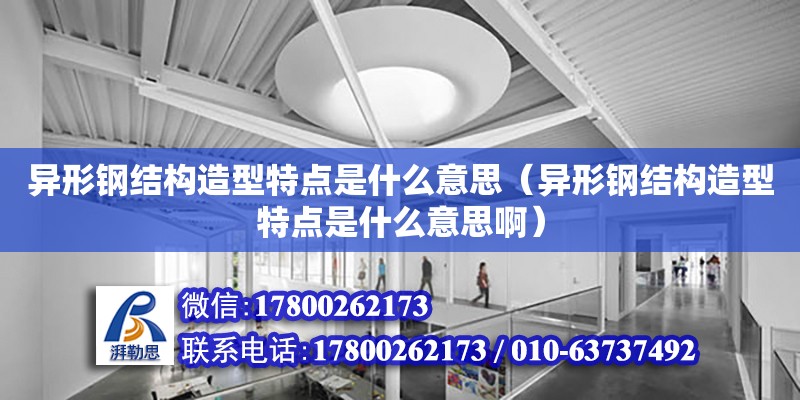 異形鋼結構造型特點是什么意思（異形鋼結構造型特點是什么意思啊）