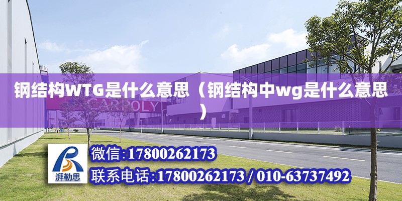 鋼結構WTG是什么意思（鋼結構中wg是什么意思）