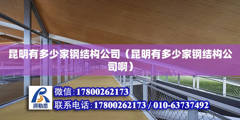 昆明有多少家鋼結構公司（昆明有多少家鋼結構公司啊） 建筑方案設計