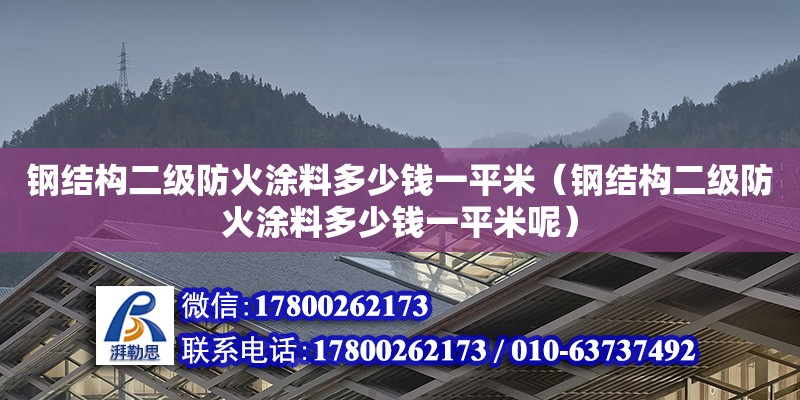 鋼結構二級防火涂料多少錢一平米（鋼結構二級防火涂料多少錢一平米呢）