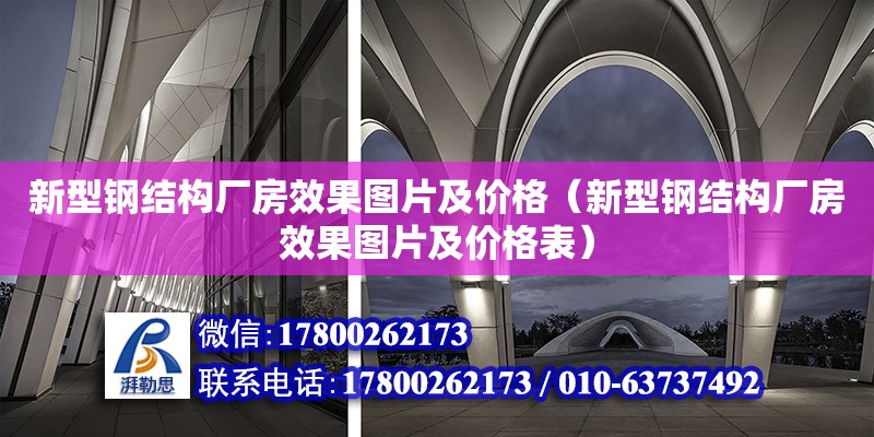 新型鋼結(jié)構(gòu)廠房效果圖片及價格（新型鋼結(jié)構(gòu)廠房效果圖片及價格表）