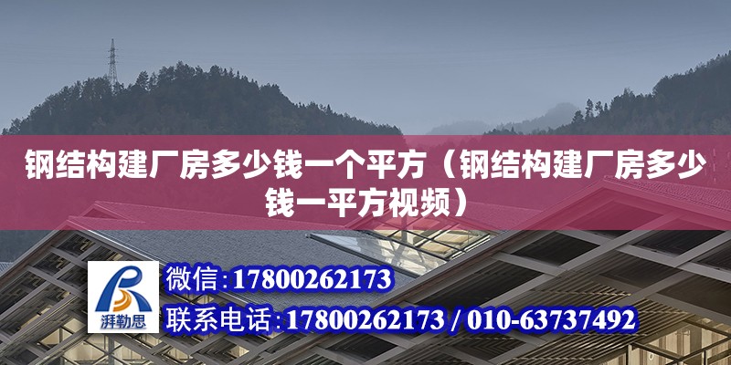 鋼結構建廠房多少錢一個平方（鋼結構建廠房多少錢一平方視頻） 鋼結構跳臺設計