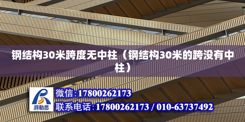 鋼結構30米跨度無中柱（鋼結構30米的跨沒有中柱）