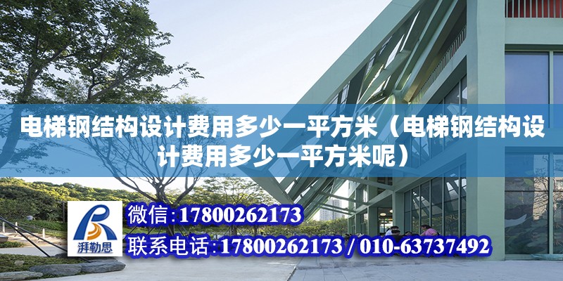 電梯鋼結構設計費用多少一平方米（電梯鋼結構設計費用多少一平方米呢） 鋼結構鋼結構螺旋樓梯設計