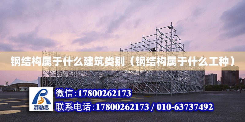 鋼結構屬于什么建筑類別（鋼結構屬于什么工種） 結構污水處理池施工