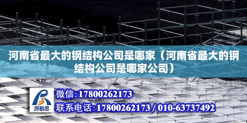 河南省最大的鋼結構公司是哪家（河南省最大的鋼結構公司是哪家公司） 鋼結構網架施工