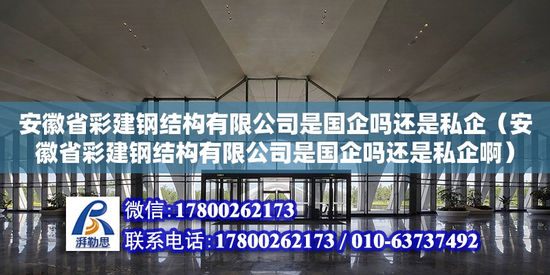 安徽省彩建鋼結構有限公司是國企嗎還是私企（安徽省彩建鋼結構有限公司是國企嗎還是私企啊）