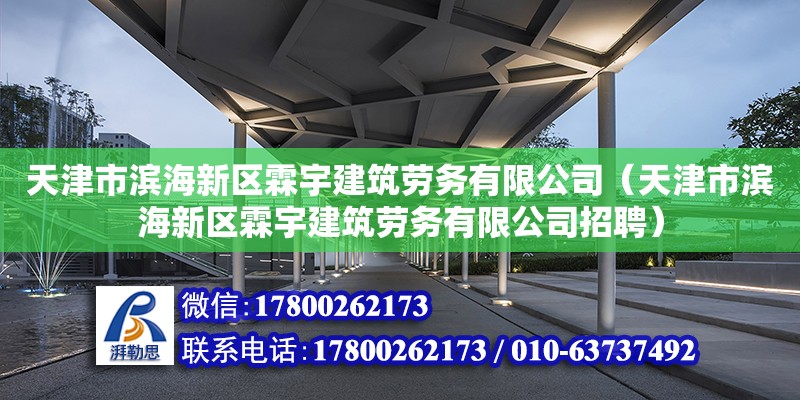 天津市濱海新區霖宇建筑勞務有限公司（天津市濱海新區霖宇建筑勞務有限公司招聘）