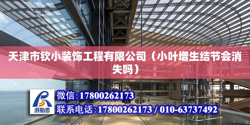 天津市欽小裝飾工程有限公司（小葉增生結節會消失嗎） 全國鋼結構廠