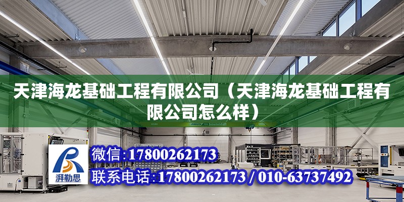 天津海龍基礎工程有限公司（天津海龍基礎工程有限公司怎么樣） 全國鋼結構廠