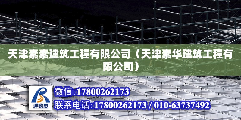 天津素素建筑工程有限公司（天津素華建筑工程有限公司） 裝飾工裝設計