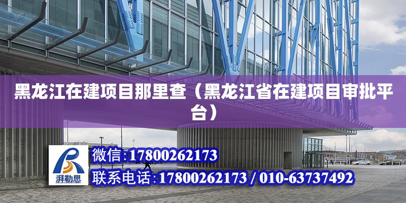 黑龍江在建項目那里查（黑龍江省在建項目審批平臺） 北京加固設計（加固設計公司）