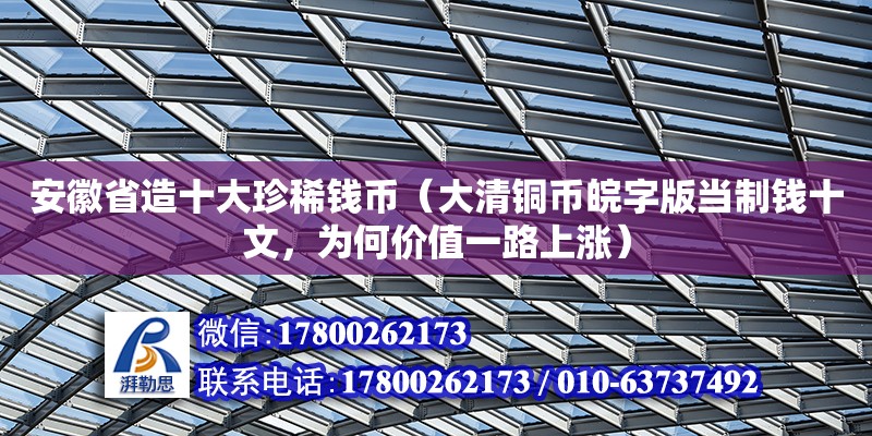 安徽省造十大珍稀錢幣（大清銅幣皖字版當制錢十文，為何價值一路上漲）