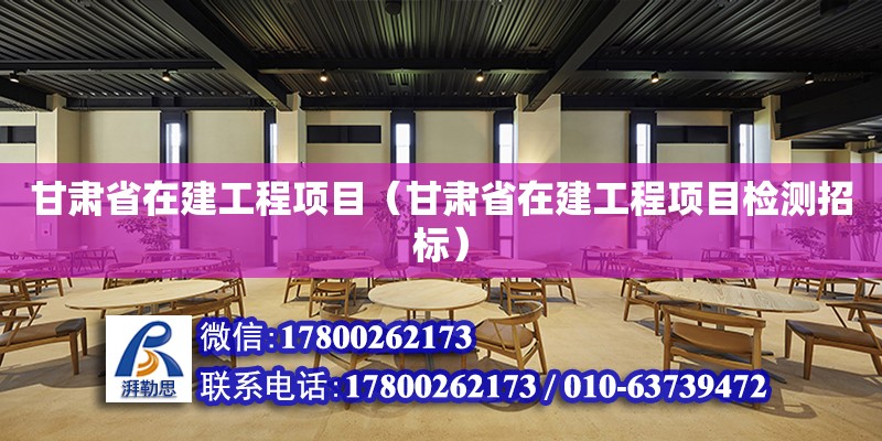 甘肅省在建工程項目（甘肅省在建工程項目檢測招標） 結構橋梁鋼結構施工