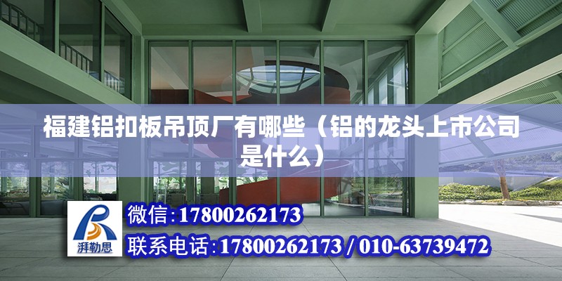 福建鋁扣板吊頂廠有哪些（鋁的龍頭上市公司是什么）