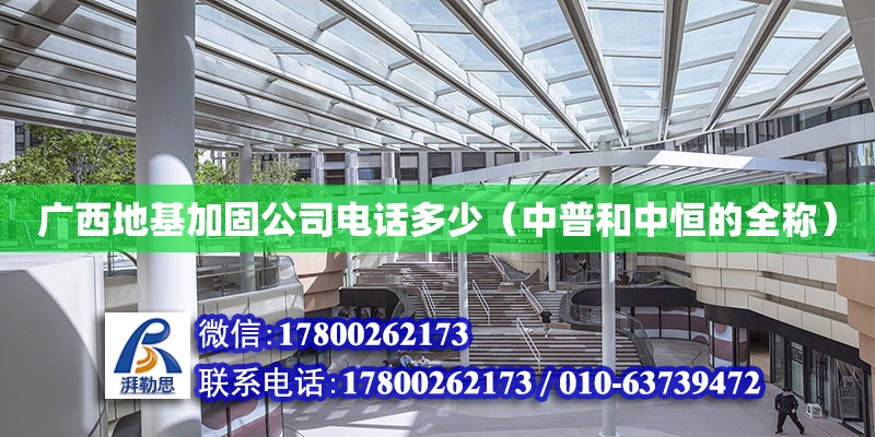 廣西地基加固公司電話多少（中普和中恒的全稱） 鋼結(jié)構(gòu)網(wǎng)架設(shè)計(jì)