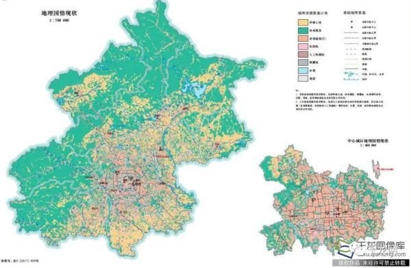 北京地面下沉區域分布圖（北京地面沉降影響評估）