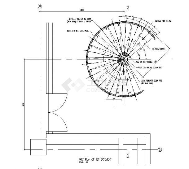 螺旋樓梯結構圖（螺旋樓梯安全標準規范） 鋼結構框架施工 第4張