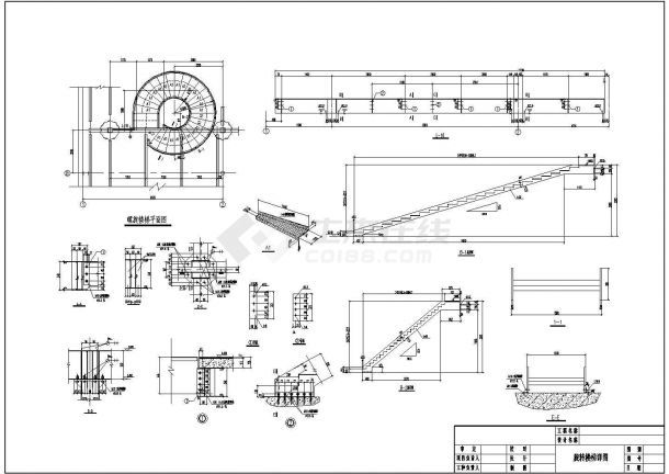 螺旋樓梯設(shè)計(jì)圖紙大全圖片（螺旋樓梯設(shè)計(jì)圖紙和圖片） 結(jié)構(gòu)橋梁鋼結(jié)構(gòu)施工 第3張