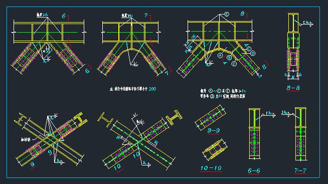 鋼結構柱與梁節(jié)點圖集（鋼結構柱與梁節(jié)點圖集是一份詳細的工程設計資源） 結構電力行業(yè)設計 第3張