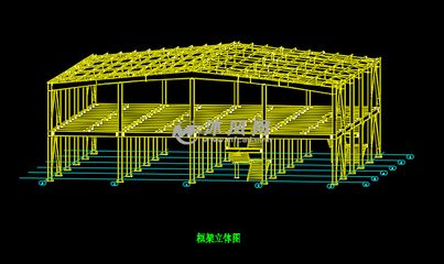 鋼結構廠房立體圖 鋼結構鋼結構停車場施工 第3張