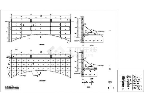 鋼結構廠房尺寸圖 結構電力行業設計 第5張