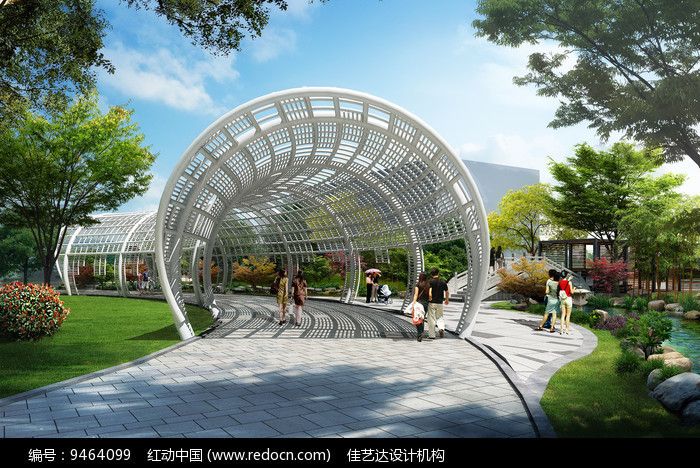 鋼結構廊架圖片（公園鋼結構廊架圖片資源）