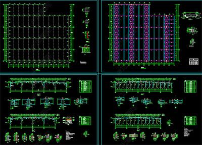 鋼結(jié)構廠房施工圖包含哪些圖（鋼結(jié)構廠房剖面圖解讀鋼結(jié)構廠房立面圖案例分析）