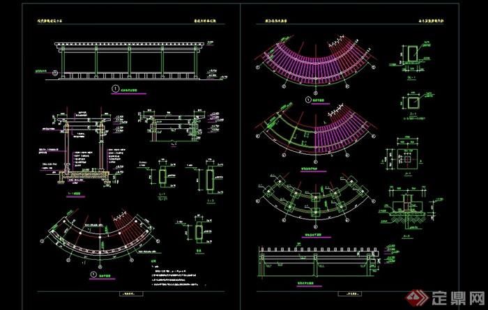 景觀廊架施工圖（景觀廊架施工圖包含哪些內容） 裝飾家裝施工 第5張