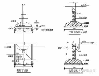 磚混結構構造柱基礎圖集 鋼結構網架設計 第2張