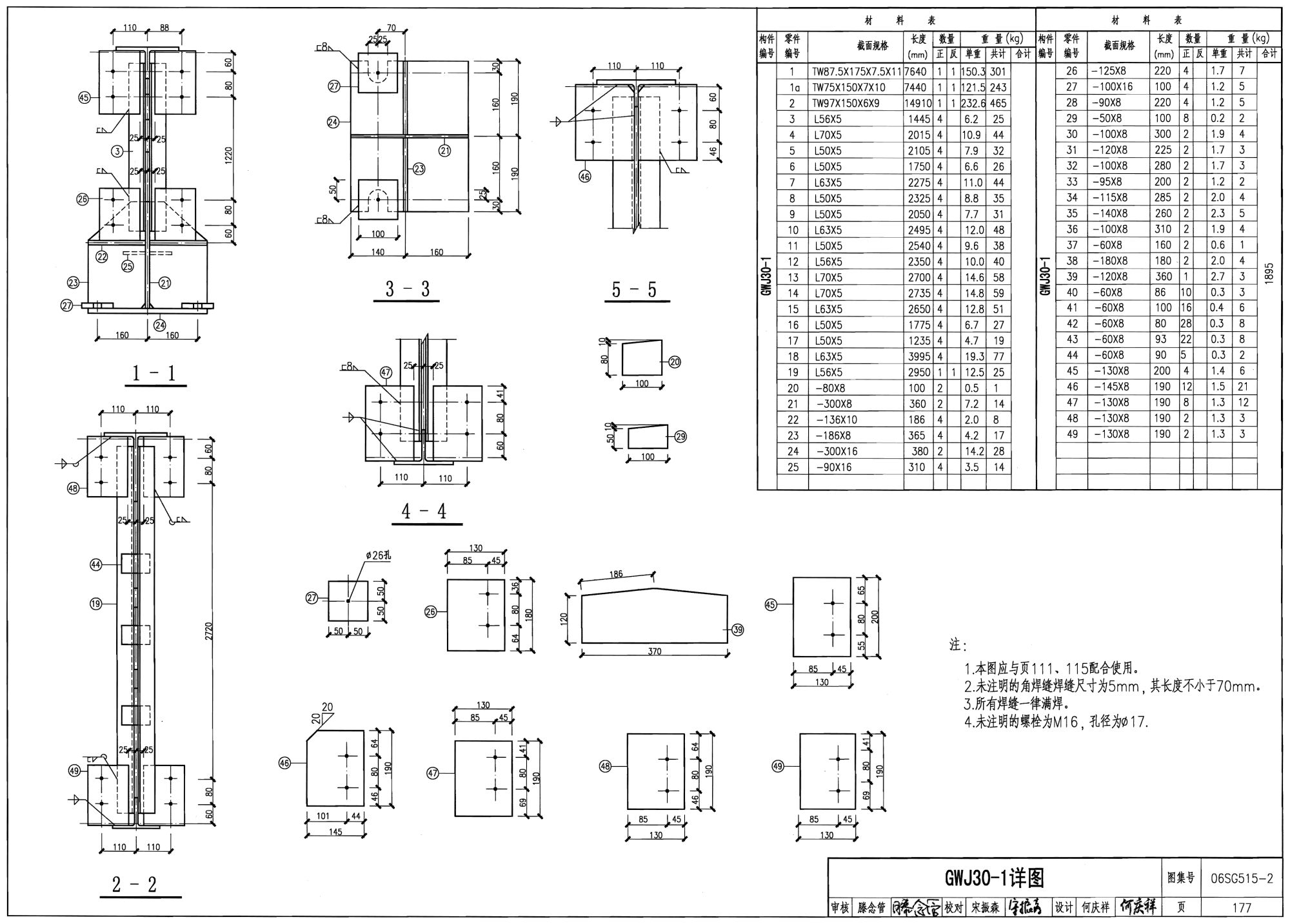 鋼屋架圖集 06sg515（國家建筑標準設計圖集06sg515圖集適用范圍）