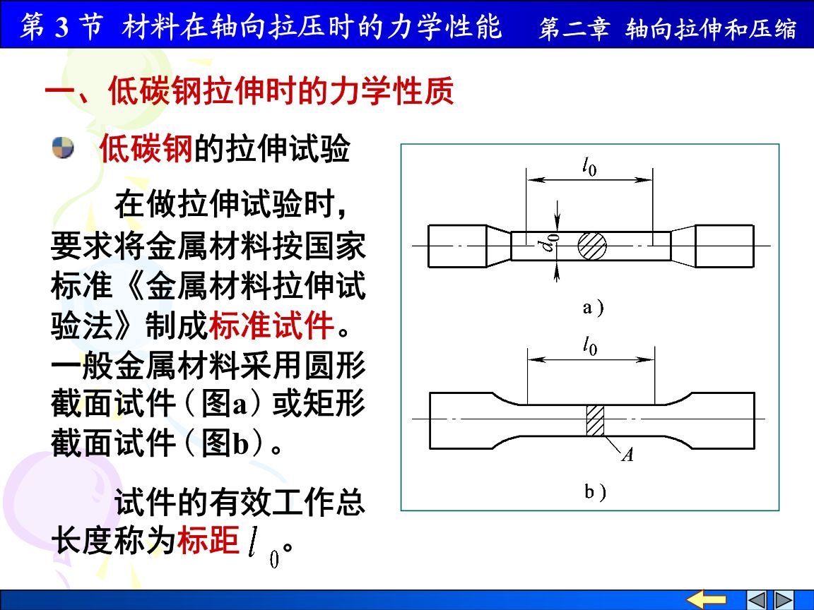 試比較低碳鋼在拉伸及壓縮時的力學性能（低碳鋼在壓縮時的力學性能有所差異）