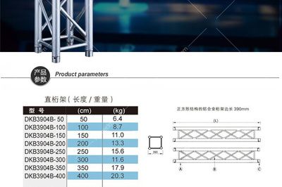 桁架規格型號尺寸表（桁架規格型號型號尺寸表）