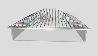 桁架模型設計思路（sketchup建模技巧分享）