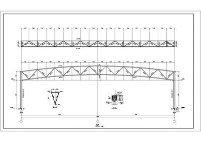 桁架結構設計圖紙圖片
