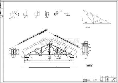 桁架結構布置跨度 建筑施工圖施工 第1張