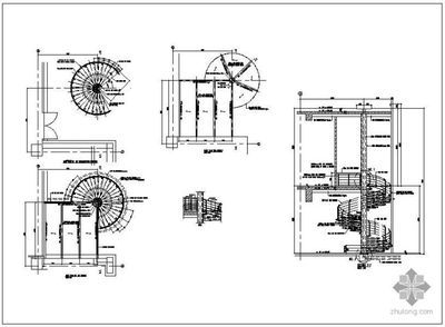 螺旋樓梯施工圖紙大全圖片（螺旋樓梯施工圖紙大全圖片，鋼結(jié)構(gòu)螺旋樓梯施工圖紙大全） 北京網(wǎng)架設(shè)計(jì) 第3張