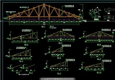 桁架屋頂剖面圖（桁架屋頂剖面圖怎么查找） 結構電力行業施工 第3張