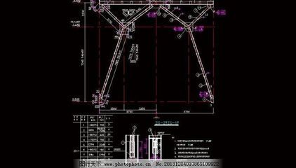 桁架結(jié)構(gòu)圖集圖片素材 建筑施工圖設(shè)計 第5張