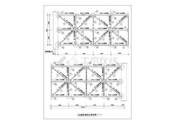 桁架支座大樣圖（桁架支座大樣圖的相關網址：鋼結構桁架支座設計規范） 鋼結構門式鋼架施工 第1張