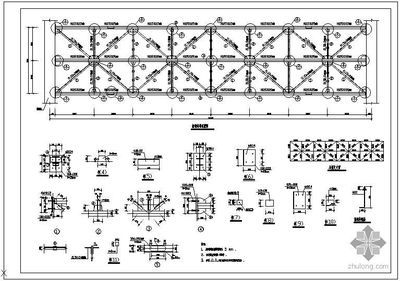桁架施工圖集大全圖片（鋼結(jié)構(gòu)桁架圖集） 結(jié)構(gòu)工業(yè)裝備設(shè)計 第5張
