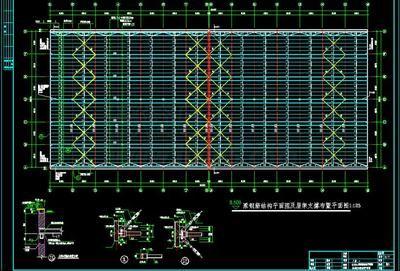 跨度27米弧形鋼屋架圖紙（梯形鋼屋架設計圖和鋼結構材料選擇指南27米跨度鋼屋架圖紙） 結構框架施工 第3張