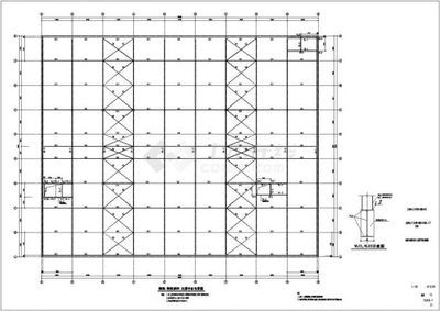 27米跨度鋼結(jié)構(gòu)廠房基礎(chǔ)圖 建筑消防施工 第4張