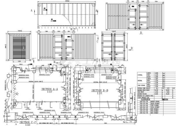 標準集裝箱結構圖（標準集裝箱的基本結構和設計要點） 結構工業裝備設計 第1張