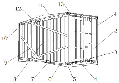 集裝箱的結構示意圖（集裝箱結構示意圖） 結構工業鋼結構設計 第3張