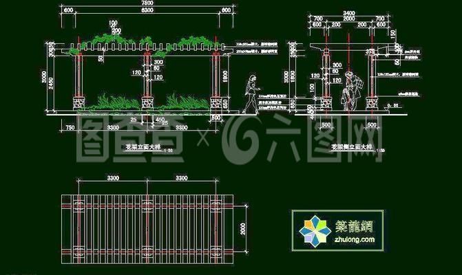 景觀廊架剖面圖片大全 裝飾幕墻設(shè)計(jì) 第5張