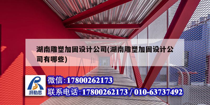 湖南雕塑加固設計公司(湖南雕塑加固設計公司有哪些) 鋼結構玻璃棧道施工